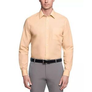 🔹️NWT Van Heusen Mango Button Wrinkle Free Long Sleeve Shirt Medium